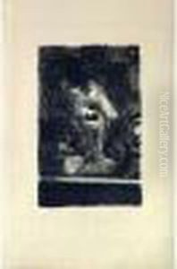Femme Debout Dans Sa Baignoire by Pierre Bonnard