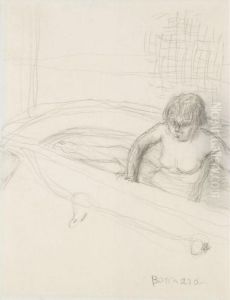 Marthe Dans Sa Baignoire by Pierre Bonnard