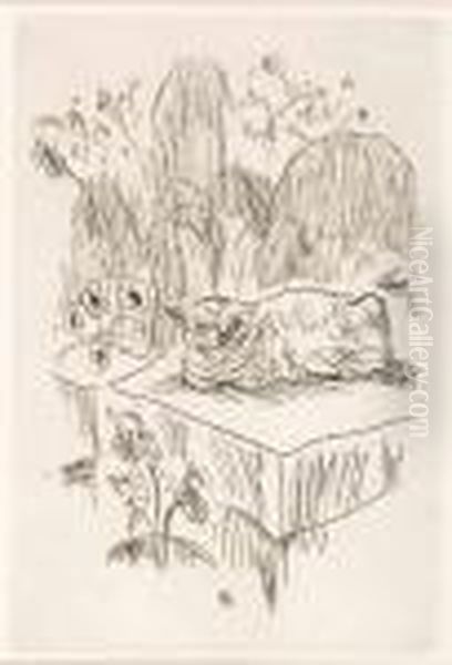 "katze" Radierung - view 1