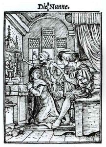 The Nun from The Dance of Death by Hans Holbein the Younger