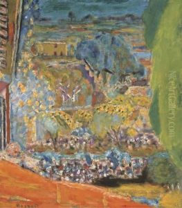 Paysage Au Toit Rouge by Pierre Bonnard