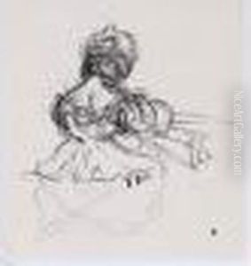 Jeune Fille Au Piano by Pierre Bonnard