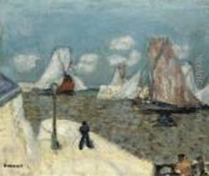 Bateaux Pres Du Port by Pierre Bonnard