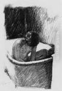 Le Bain (deuxieme Plance) by Pierre Bonnard