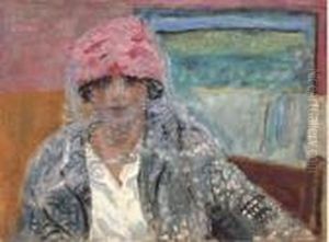 Femme A La Voilette (mme Lucienne Dupuy De Frenelle) by Pierre Bonnard