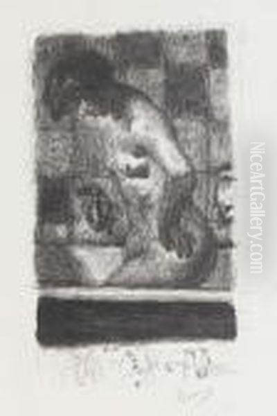 Femme Debout Dans Sa Baignoire - view 1