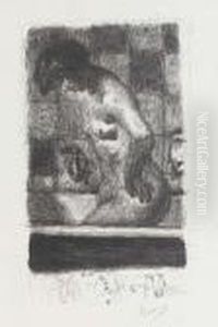 Femme Debout Dans Sa Baignoire