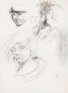 Etudes De Visages by Pierre Bonnard