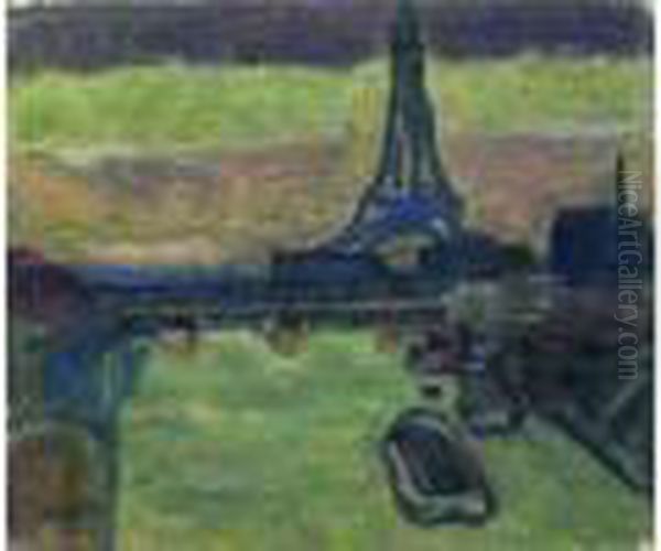 La Tour Eiffel Et La Seine, Circa 1906 - view 1