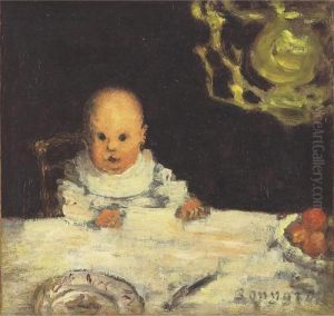 Enfant A Table (jean Terrasse) by Pierre Bonnard