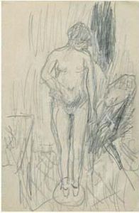 Nu Au Tub De Face, Circa 1922-1925 by Pierre Bonnard