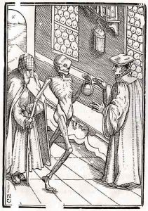 Death comes to the Doctor by Hans Holbein the Younger