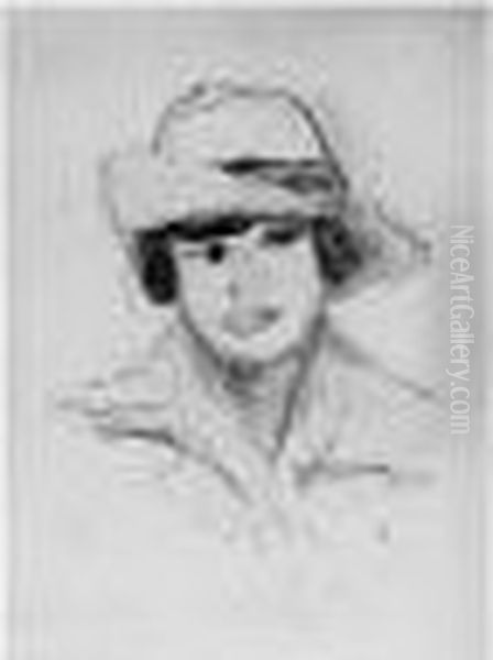 Portrait De Femme Au Chapeau - view 1
