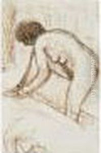 Femme A Sa Toilette, Reprise Du Buste by Pierre Bonnard
