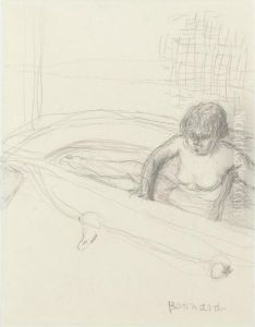 Femme Dans Sa Baignoire by Pierre Bonnard