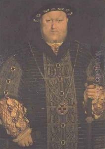 Portrait of King Henry VIII 1491-1547 by Hans Holbein the Younger