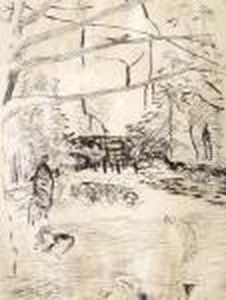 Le Parc Monceau A Paris by Pierre Bonnard