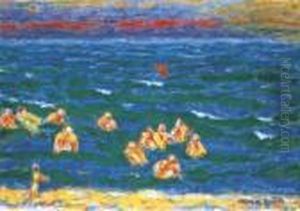 Baigneurs A La Fin Du Jour by Pierre Bonnard