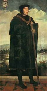 Portrait of William Fitzwilliam Earl of Southampton by Hans Holbein the Younger