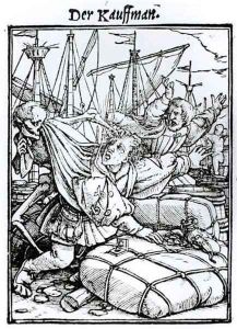 Death and the Merchant by Hans Holbein the Younger