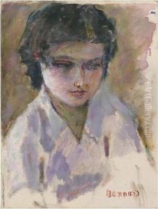 Portrait De Jeune Femme (gisele Belleud) by Pierre Bonnard