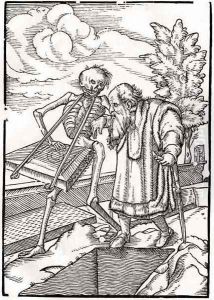 Death comes to the Old Man by Hans Holbein the Younger
