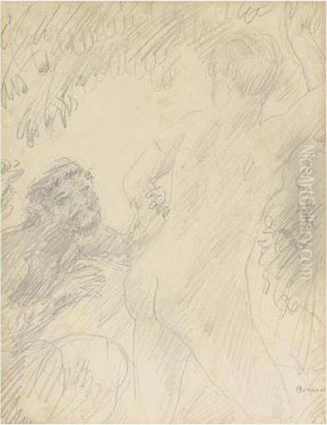 Faune Saisissant Une Nymphe - view 1