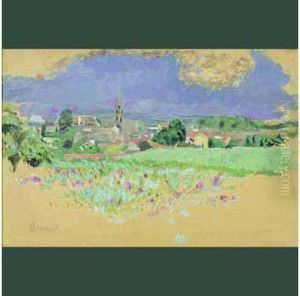 Champ De Fleurs A Vernonnet Vers 1907 Champ De Fleurs A Vernonnet Vers 1907