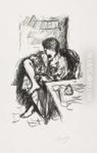 La Toilette Assise<</b> by Pierre Bonnard