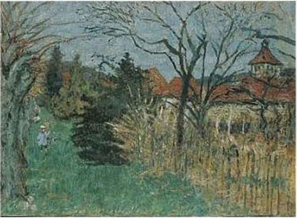 Jeune Fille Au Chien Dans Le Parc Du Grand-lemps (dauphine) - view 1
