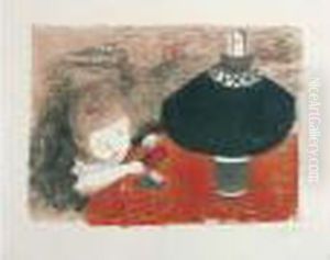 L'enfant A La Lampe. Vers 1897 by Pierre Bonnard