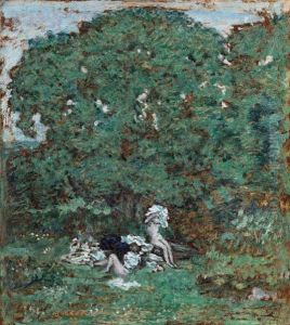Paysage Bois Avec Femmes Se Baignant by Pierre Bonnard