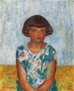 Portrait D'une Jeune Fille by Pierre Bonnard