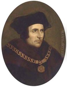 Portrait of Thomas More (1478-1535), bust-length, wearing a chain of office