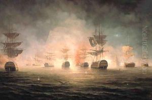 The Bombardment of Algiers, 1816 by James Hardy Jnr