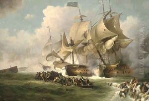 The Glorious First of June, 1794 2 by James Hardy Jnr