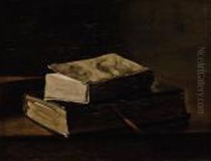 Nature Morte Aux Deux Livres by Francois Bonvin