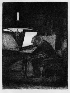 Le Graveur by Francois Bonvin