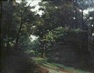 Les Neuf Routes (foret De St-germain) by Francois Bonvin