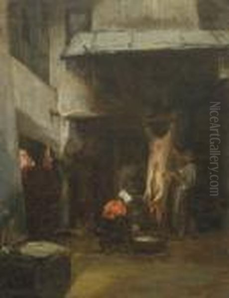 Beim Schweinemetzger. - view 1