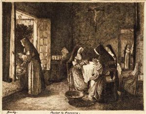 Pendant Les Vacances : Religieuses Dans Un Interieur