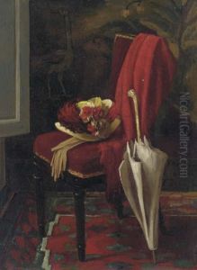 Nature Morte A L'ombrelle by Francois Bonvin