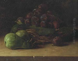 Still Life With Basket Of Prunes