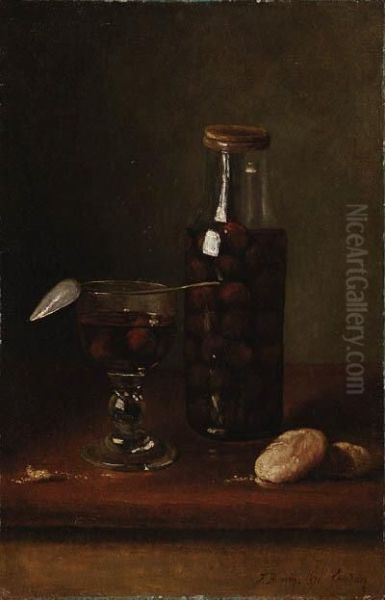 Nature Morte Au Bocal De Cerises (still Life With Jar Ofcherries) - view 1