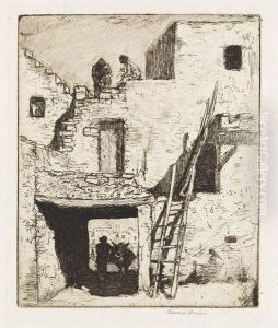 The Tunnel, Walpi by John Edward Borein