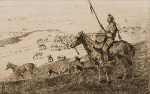 Crow Horse Guard by John Edward Borein