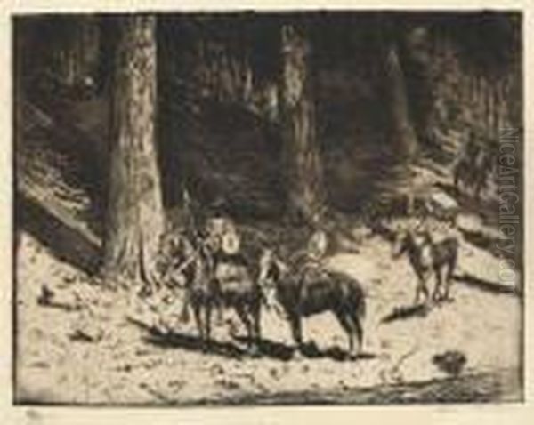 Conquistadores Entering California - view 1