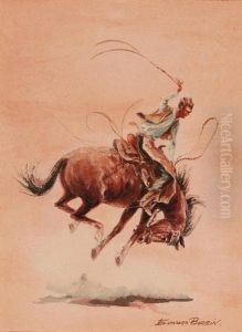 Rider On A Bucking Horse by John Edward Borein