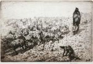 Navajo Shepherd (g#186) by John Edward Borein
