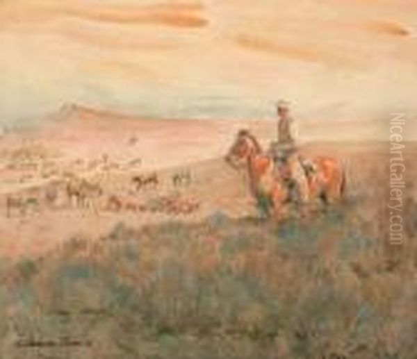 Herding Cattle - view 1